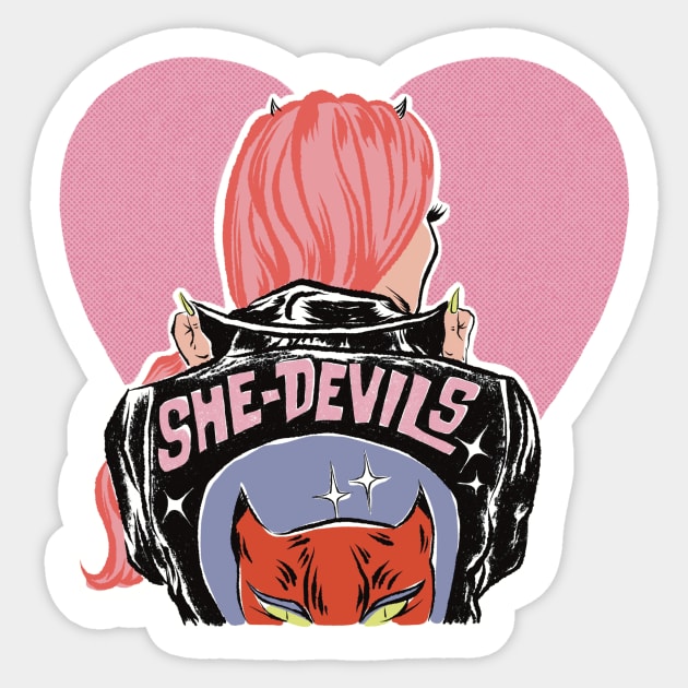 She Devils by Bad Taste Forever Sticker by Bad Taste Forever